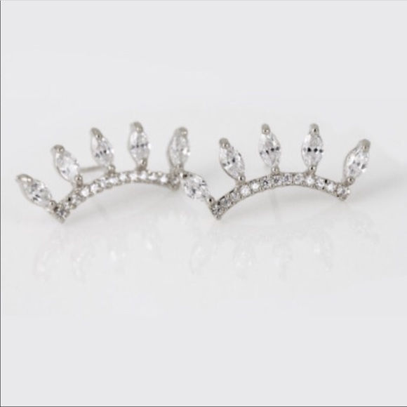 Silver Crystal Earring Set - Picture 2 of 5